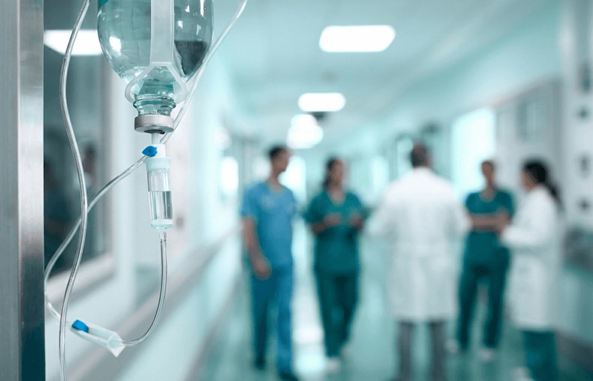 Sterile water usage for medical and healthcare facility